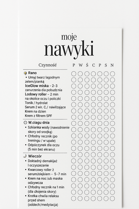 Planer pielęgnacji Glow (PDF do druku)